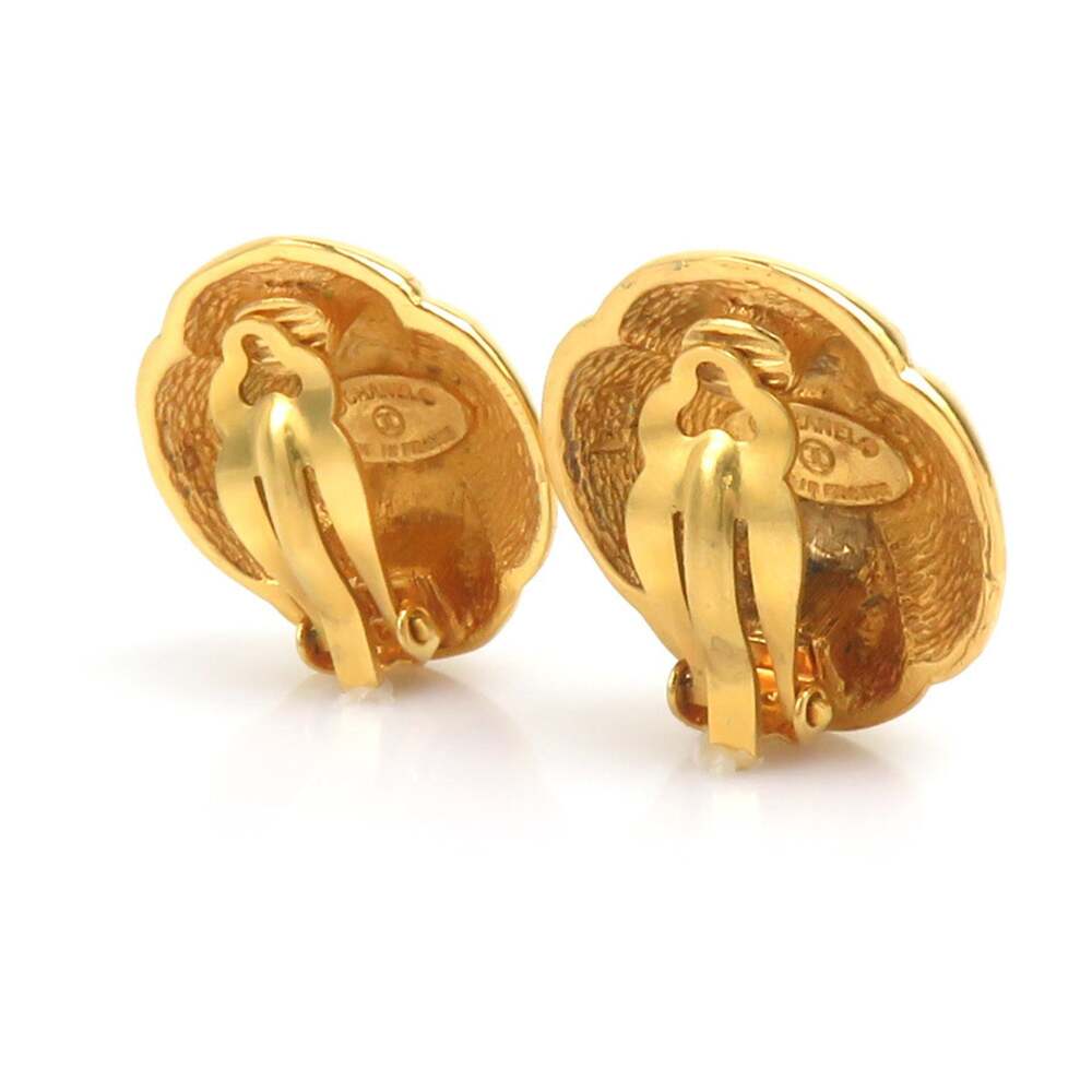 Chanel Cc Logo Clip-On Earrings Gold- #244041C56B - Picture 3 of 9